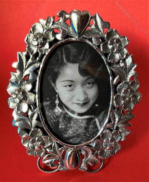 Antiques Atlas Chinese Silver Photo Frame, Shanghai, C 1920s