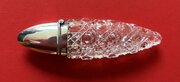 Edwardian Pocket Glass Scent Bottle, Silver Top