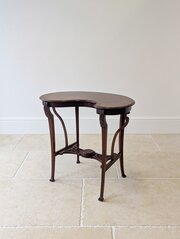 Antique Art Nouveau Mahogany Side Table C.1900