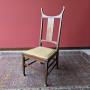 Antique Arts & Crafts Inlaid Mahogany Side Chair