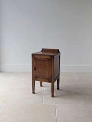 Antique Arts & Crafts Oak Bedside Cabinet
