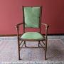 Antique Arts & Crafts Oak Upholstered Side Chair