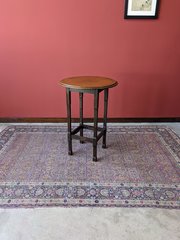 Antique Circular Oak Side Table / Occasional Table