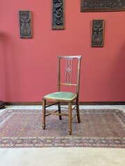 Antique Edwardian Art Nouveau Mahogany Side Chair