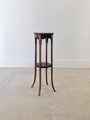 Antique Edwardian Inlaid Mahogany Torchère C.1905