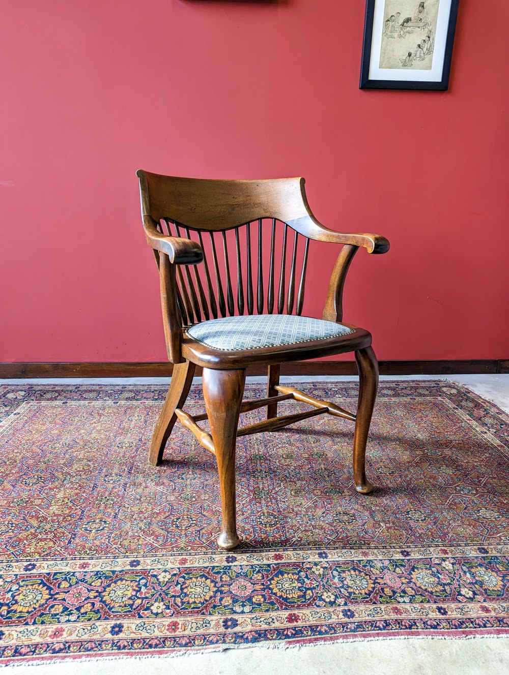 Antique Edwardian Mahogany Office Chair Antiques Atlas