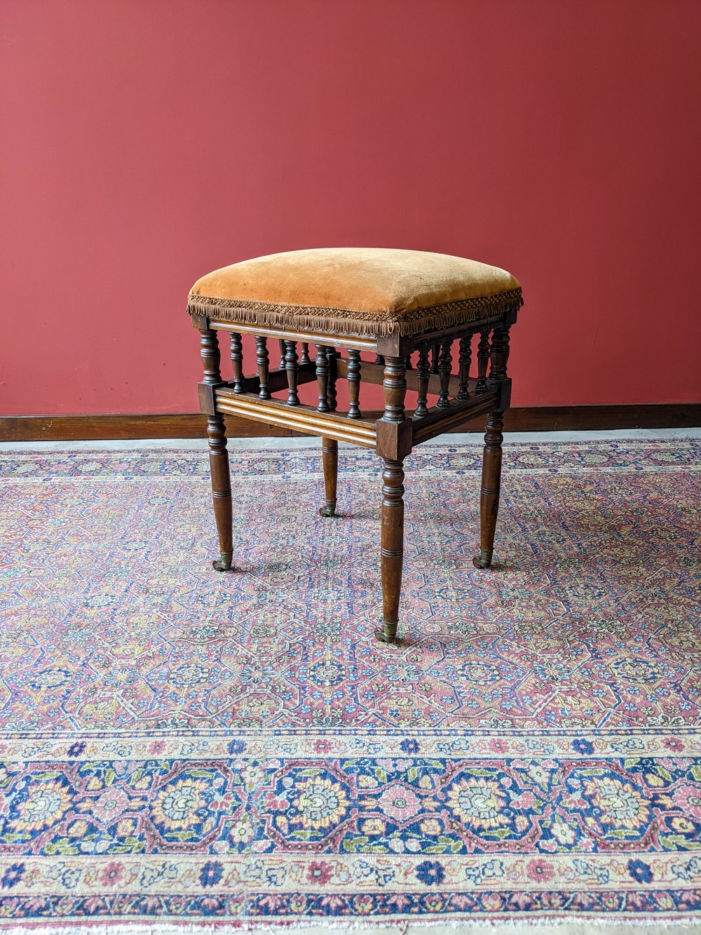Antique Edwardian Mahogany Piano Stool - Antiques Atlas