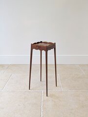 Antique Edwardian Mahogany Urn Stand With Slide