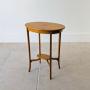Antique Edwardian Satinwood Oval Occasional Table