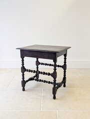 Antique English Oak Side Table C.1710