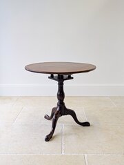 Antique Georgian Mahogany Birdcage Tripod Table