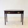 Antique Georgian Mahogany Bow-Front Writing Table 