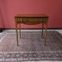 Antique Georgian Oak Bow Front Side Table 