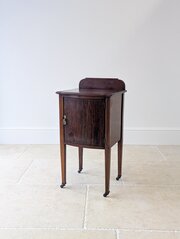 Antique Late Victorian Mahogany Bedside Cabinet