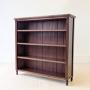 Antique Late Victorian Mahogany Open Bookcase