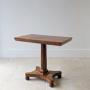 Antique Mid Victorian Mahogany Pedestal Side Table