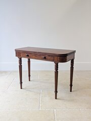 Antique Regency Mahogany Fold-Over Tea Table