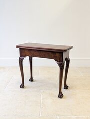 Antique Regency Mahogany Fold-Over Tea Table