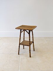Antique Victorian Bamboo Occasional Table C.1890