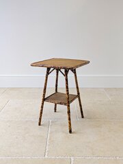Antique Victorian Bamboo Occasional Table C.1890