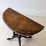 walnut card table  antique card table