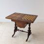 Antique Victorian Burr Walnut Work & Games Table