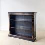 Antique Victorian Ebonised Open Bookcase c.1870