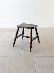 Antique Victorian Elm & Beech Country Stool C.1850