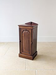 Antique Victorian Mahogany Bedside Cupboard c1880