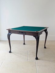 Antique Victorian Mahogany Card Table C.1890
