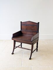 Antique Victorian Mahogany Hall Chair C.1890