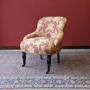 Upholstered salon chair