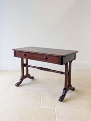Early Victorian Irish Mahogany Library Table