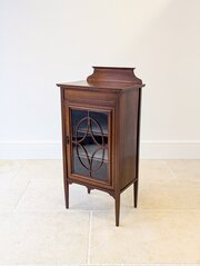 Edwardian Inlaid Mahogany Glazed Display Cabinet