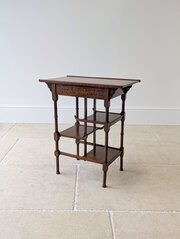 Edwardian Mahogany Anglo-Japanese Pagoda Table
