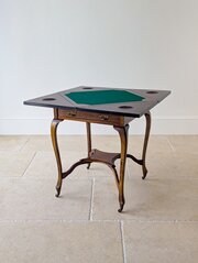 Edwardian Mahogany Envelope Card Table C.1905