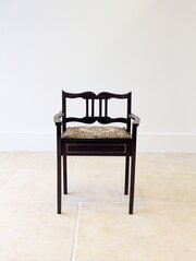 Edwardian Mahogany Piano Stool With Storage