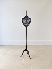 George III Mahogany Tripod Pole Screen C.1800