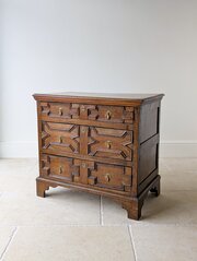 Late 17th Century Oak Geometric Chest Of Drawers