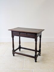 Late 17th Century William & Mary Oak Side Table