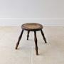 Late Victorian Beech and Ash Pokerwork Stool