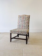 Mid 19th Century Floral Mahogany Side Chair C.1850