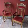 Pair of oak chairs