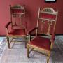 Pair of oak chairs