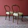 Pair of walnut chairs