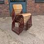 Set of 7 Mid Century Welsh Stacking Dining Chairs