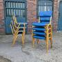 Set of 8 chapel chairs  Set of 8 mid century chairs