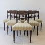 Set of Six Antique Regency Mahogany Dining Chairs