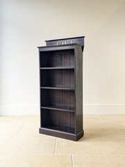 Victorian Arts & Crafts Stained Pine Open Bookcase