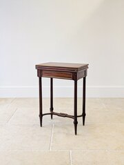 Victorian Mahogany Triple-Top Folding Card Table